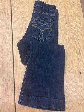 Calvin Klein Women's Dark Indigo Boot Cut Jeans